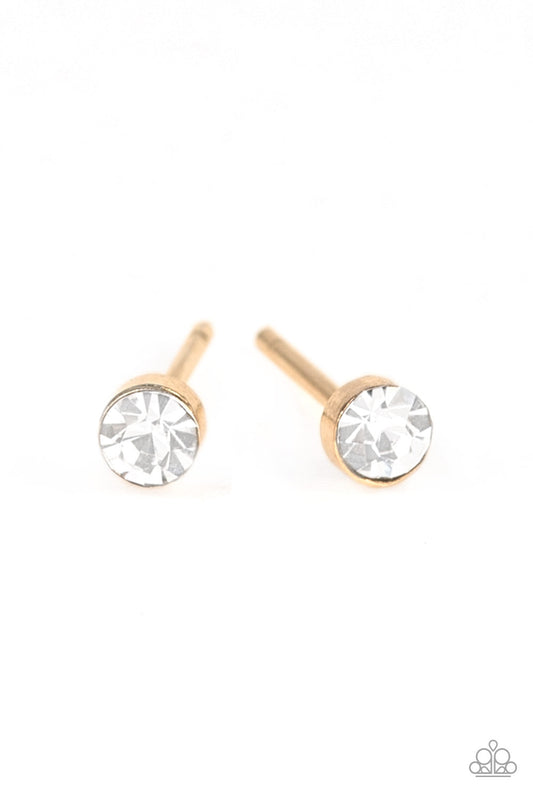 Dainty Decor - Gold Paparazzi Earrings