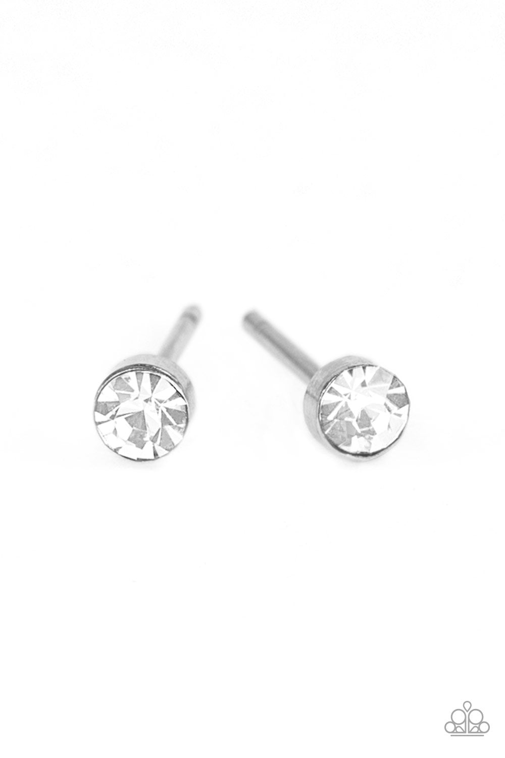 Dainty Decor - White Paparazzi Earrings