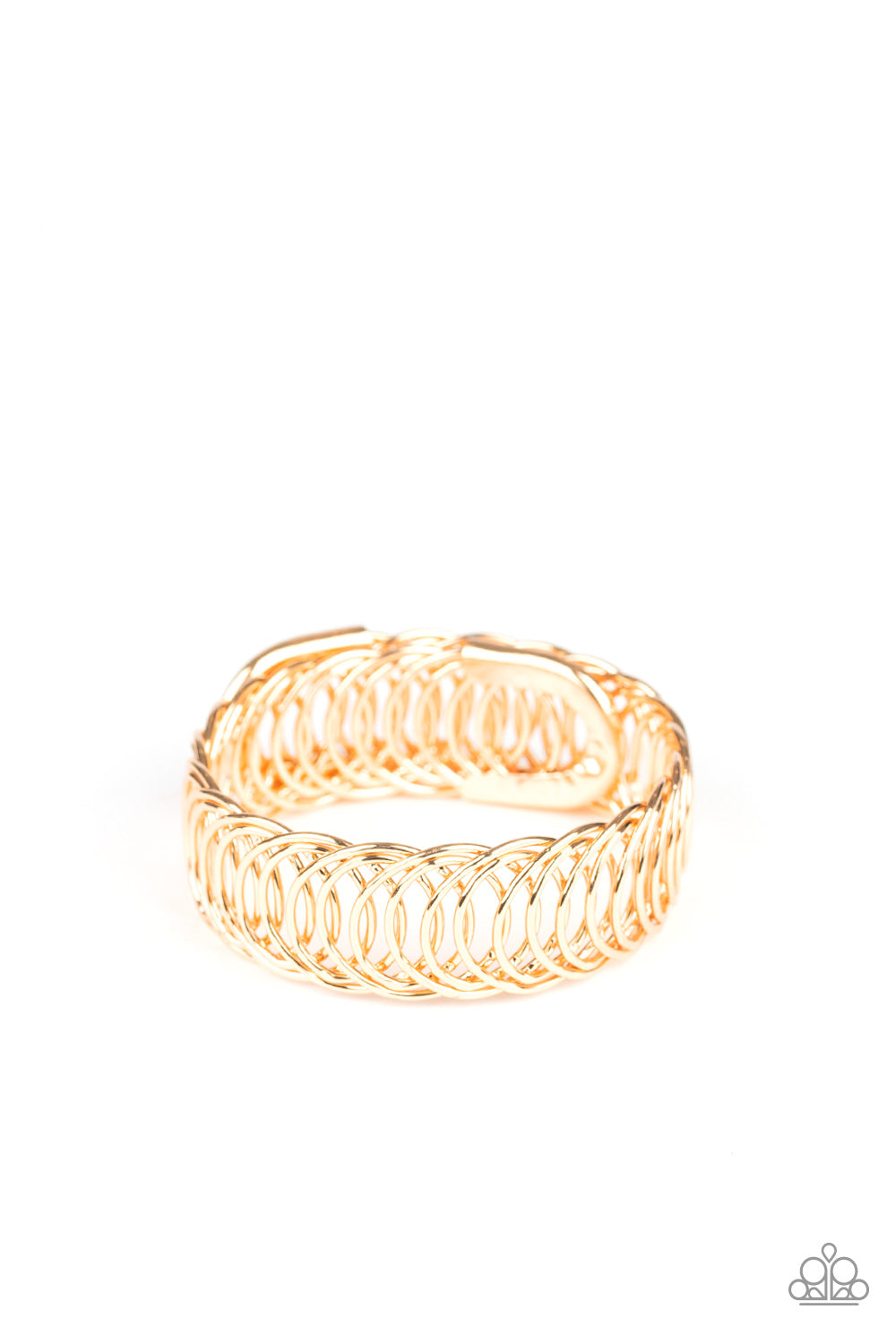 Dizzyingly Demure - Gold Bracelet