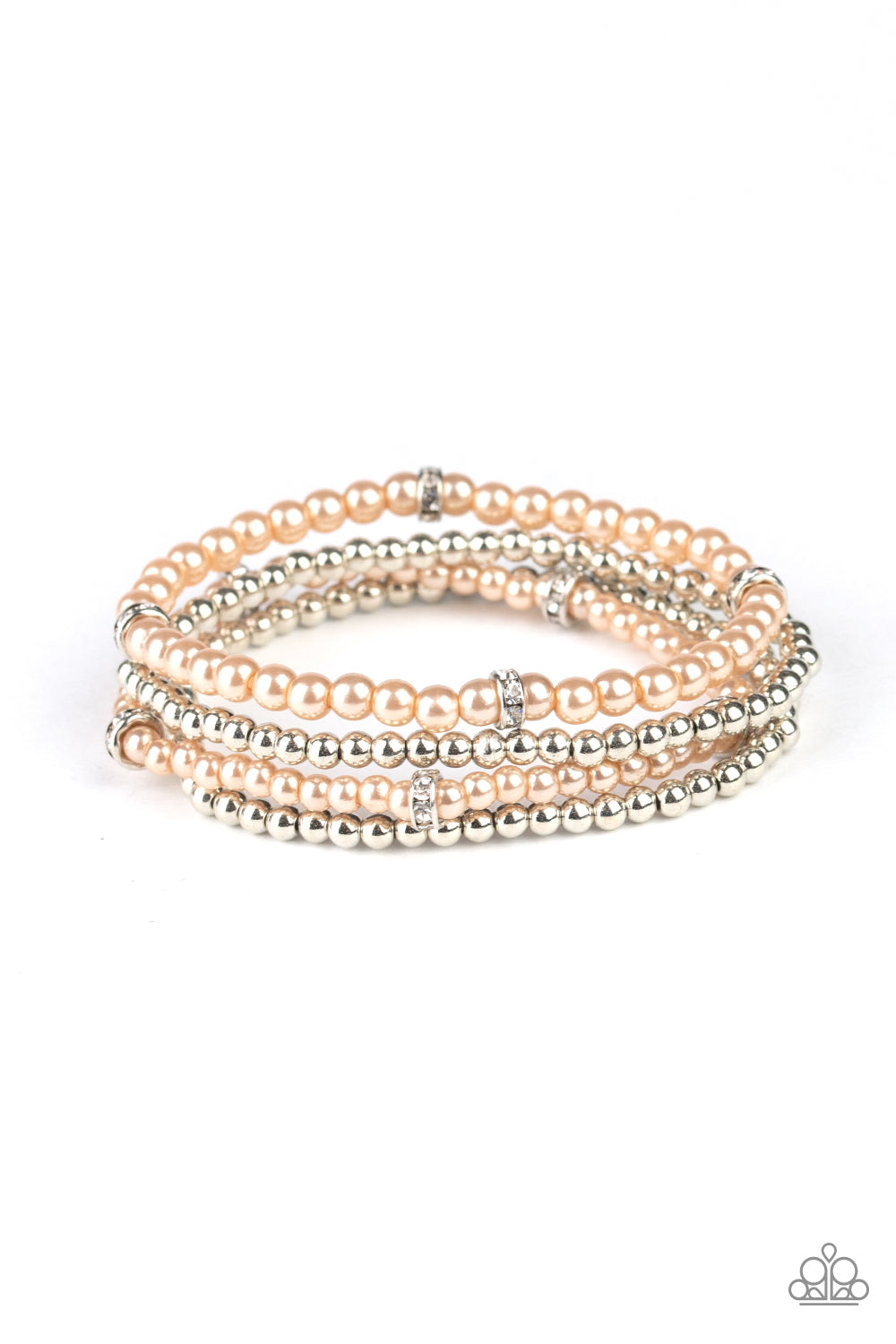 Fiercely Frosted - Brown Bracelet