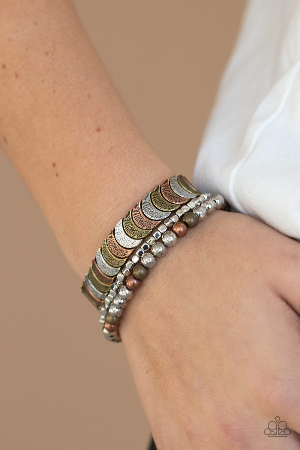 Layer It On Me - Multi - Paparazzi Bracelet