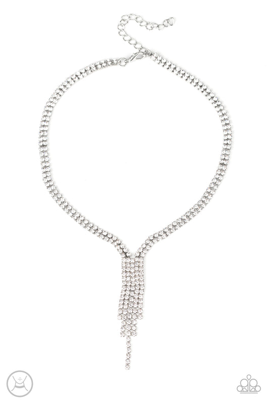 Double The Diva - White - Paparazzi Necklace