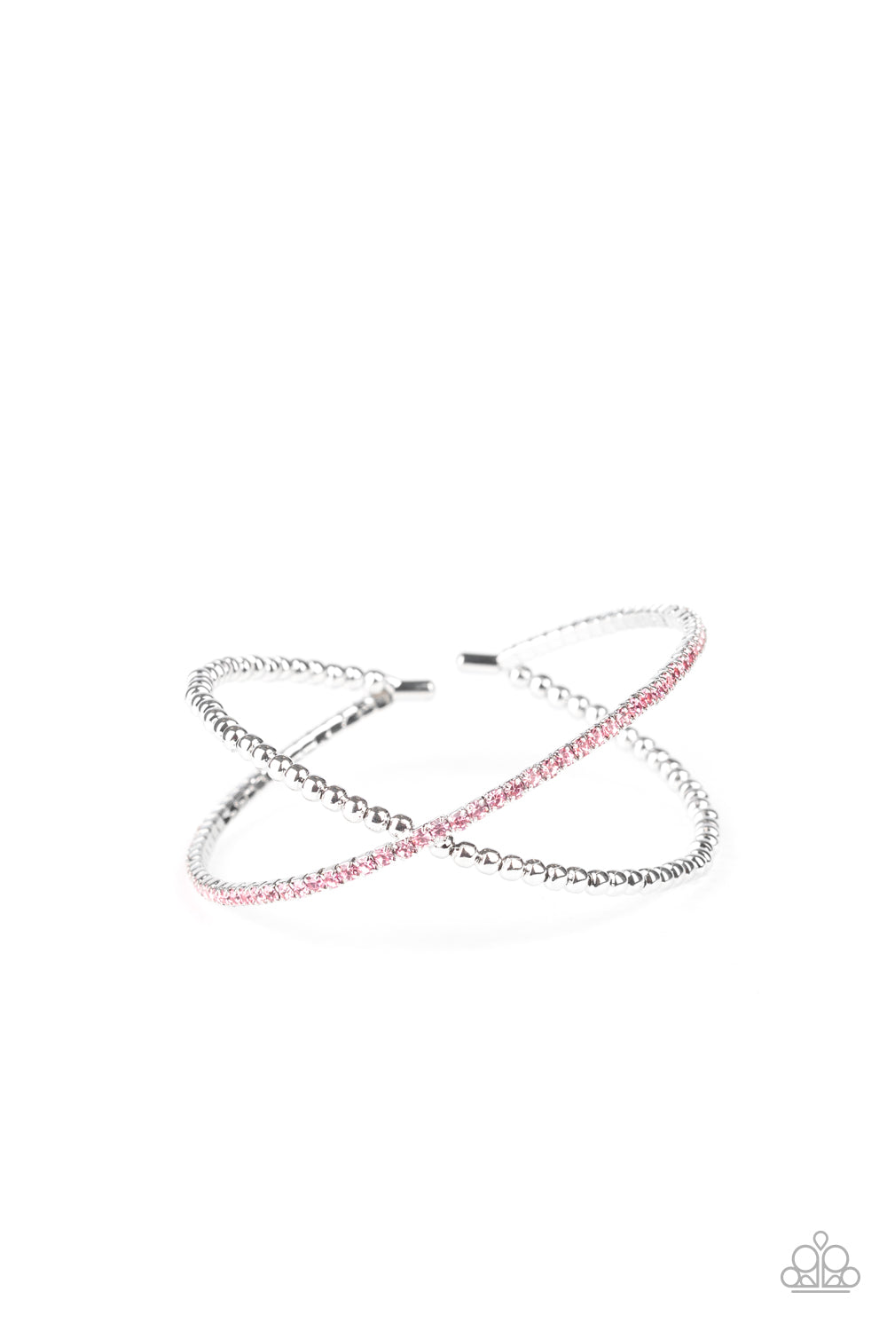 Chicly Crisscrossed - Pink - Paparazzi Bracelet