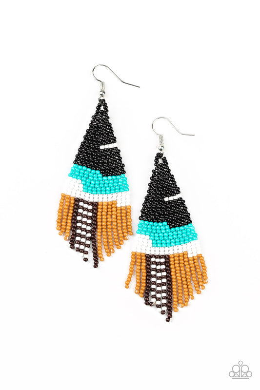 Summer Heat - Black - Paparazzi Earrings