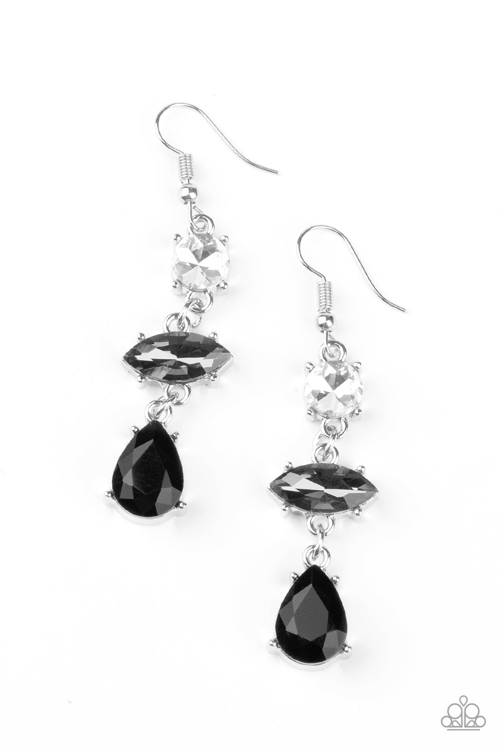 Starlet Twinkle - Black - Paparazzi Earrings