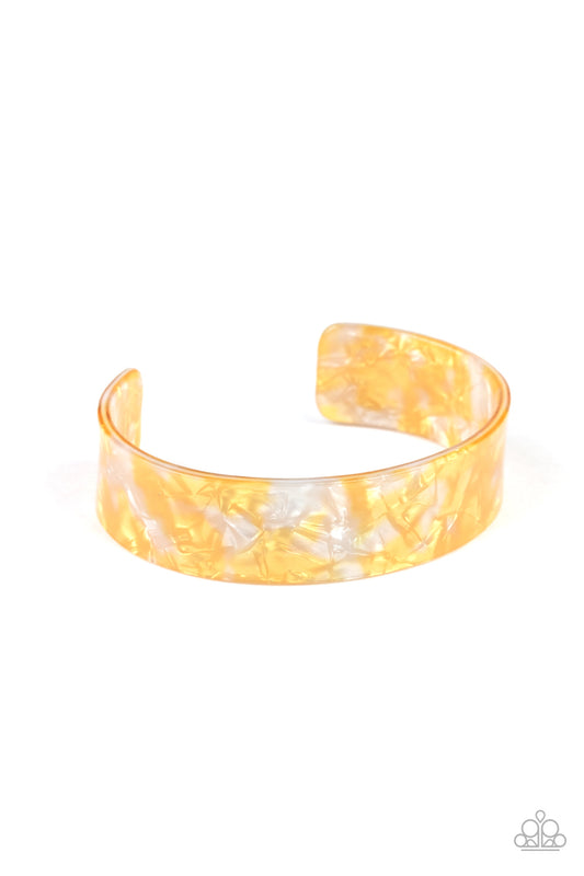 Glaze Daze - Yellow - Paparazzi Bracelet