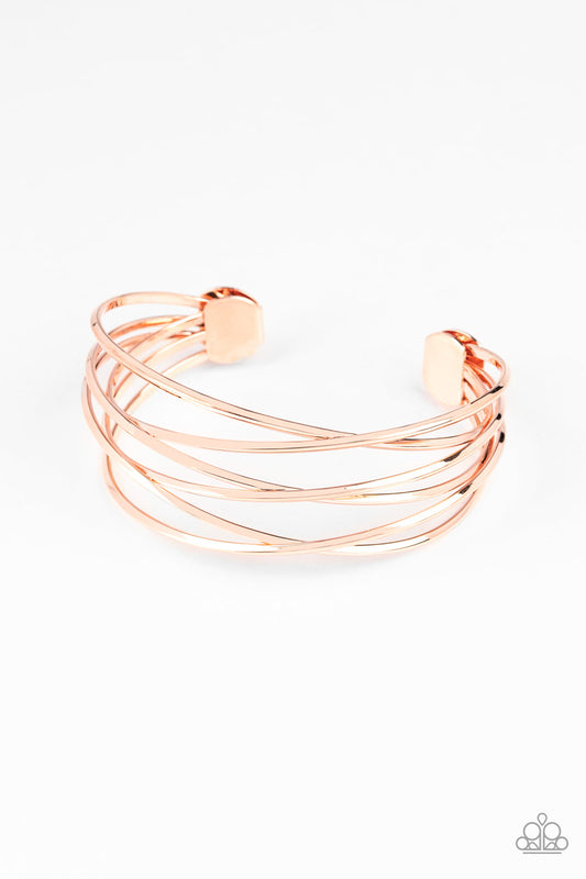 Down To The Wire - Copper - Paparazzi Bracelet