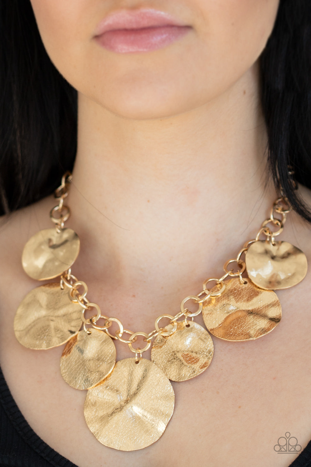 Barely Scratched The Surface - Gold - Paparazzi Necklace