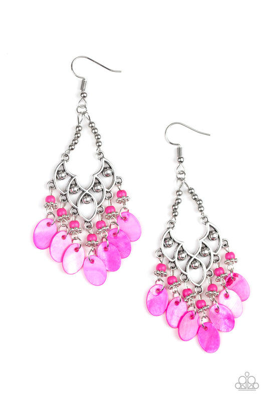 Shore Bait - Pink - Paparazzi Earrings