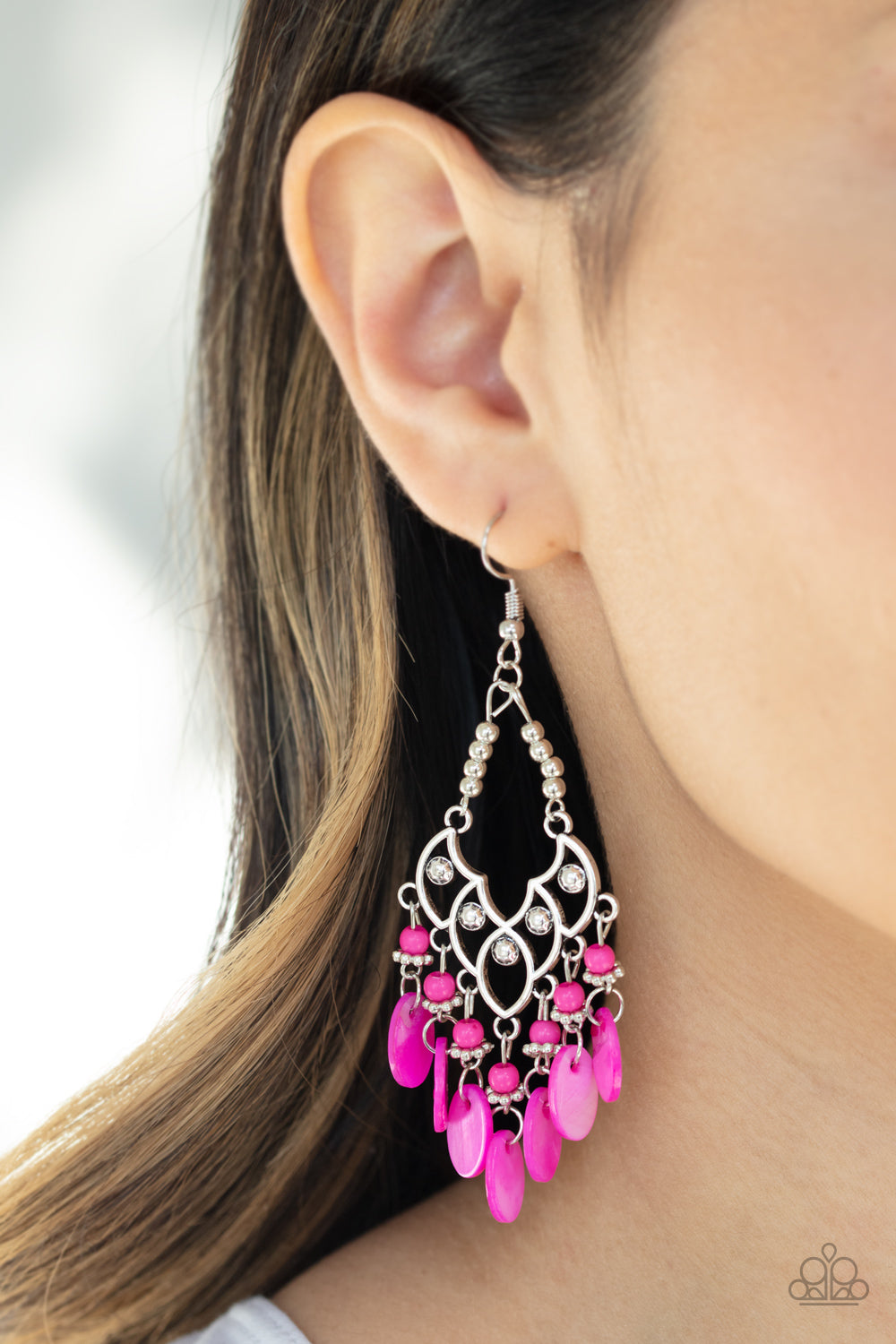 Shore Bait - Pink - Paparazzi Earrings