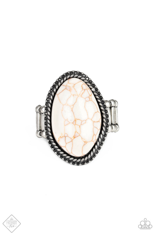 Stone Samba - White Paparazzi Ring