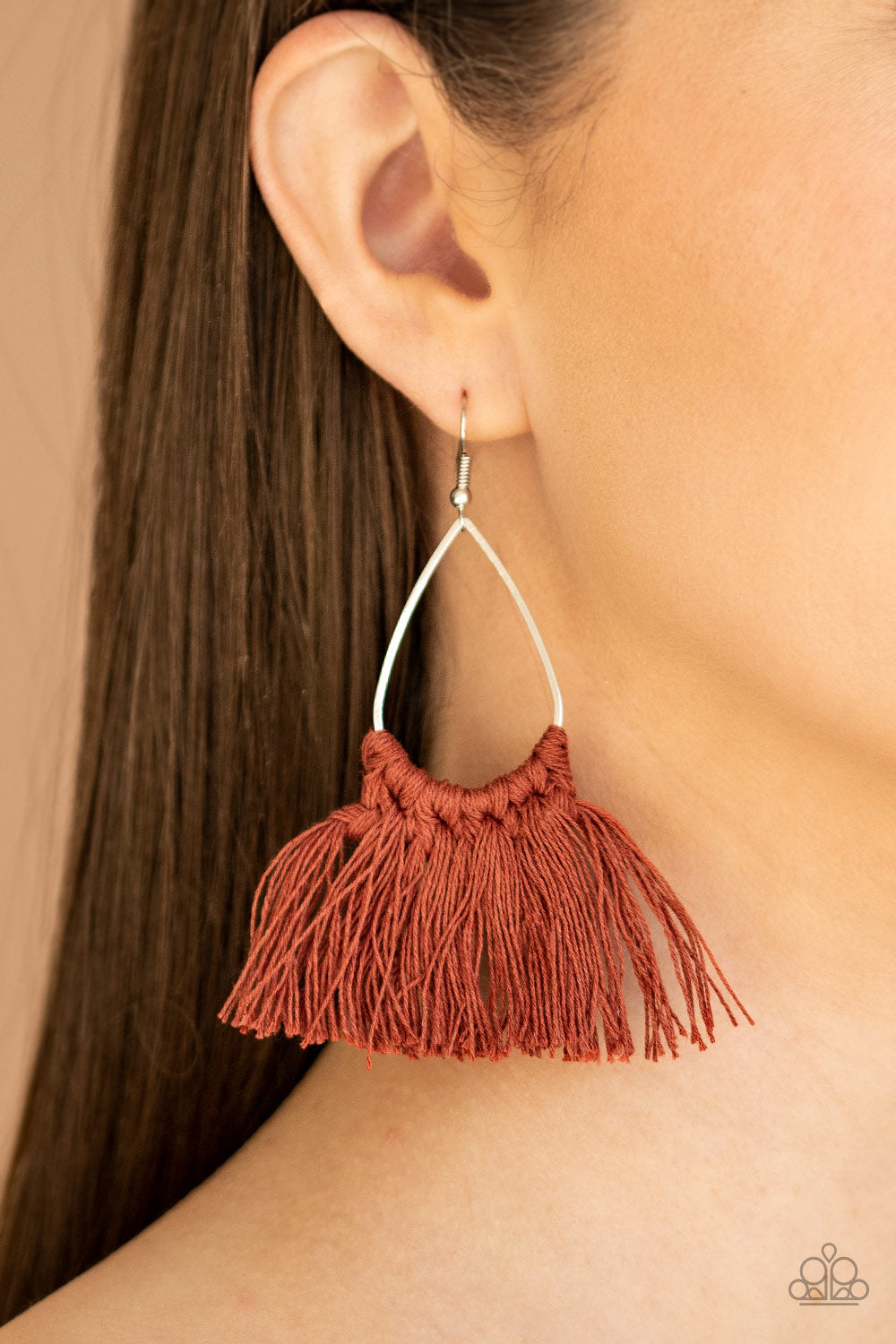 Tassel Treat - Brown Paparazzi Earrings