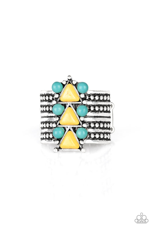 Point Me To Phoenix - Yellow - Paparazzi Ring