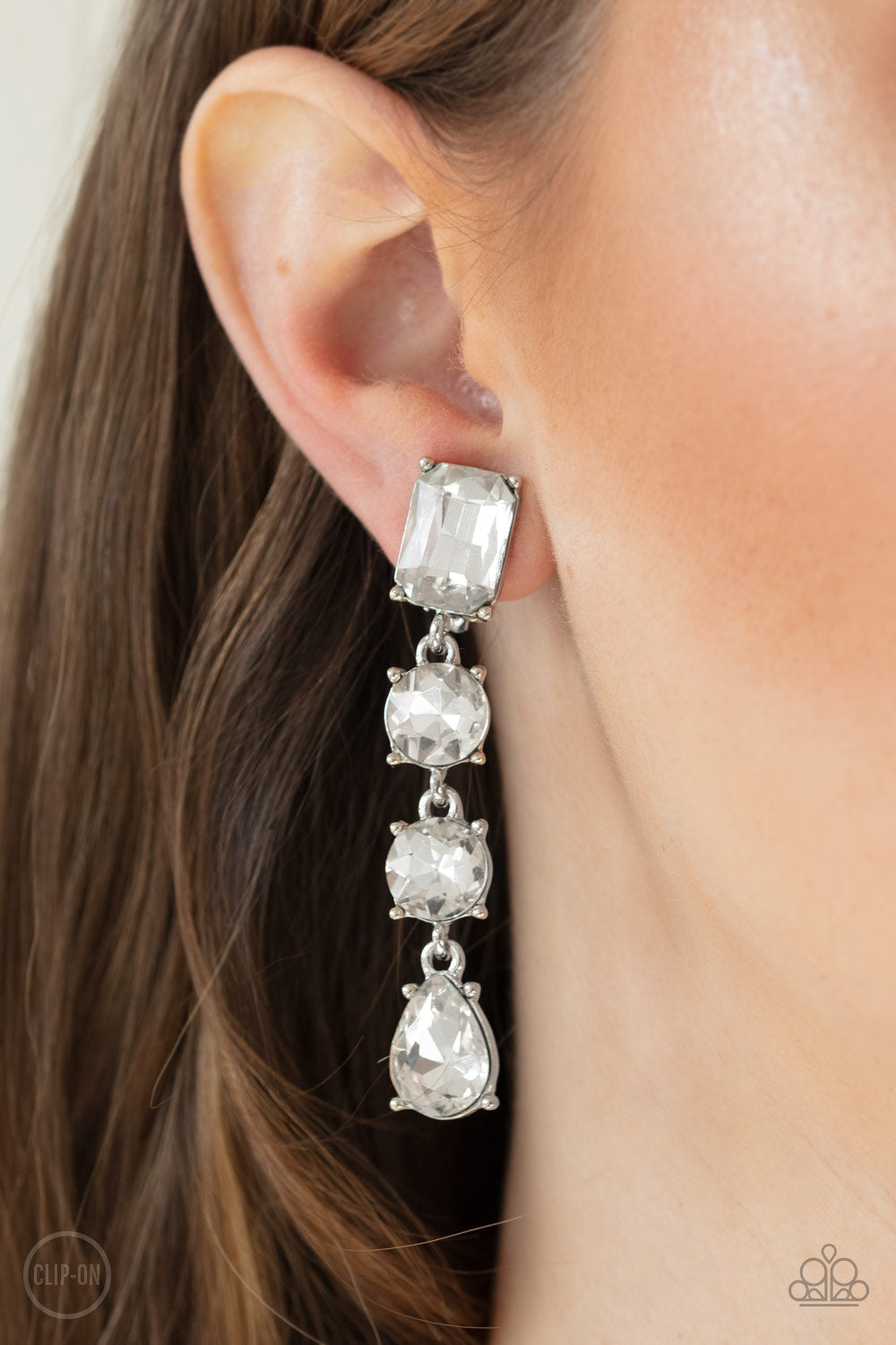 Make A-List - White - Paparazzi Earrings