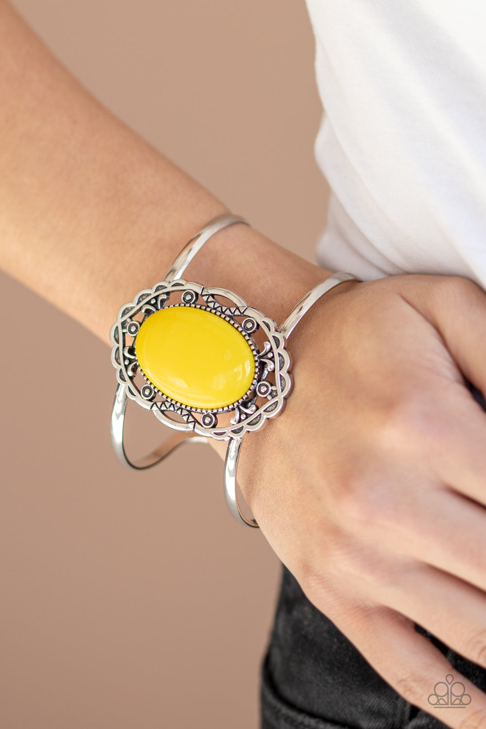 Vibrantly Vibrant - Yellow - Paparazzi Bracelet