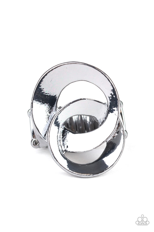 Pro Top Spin - Black - Paparazzi Ring