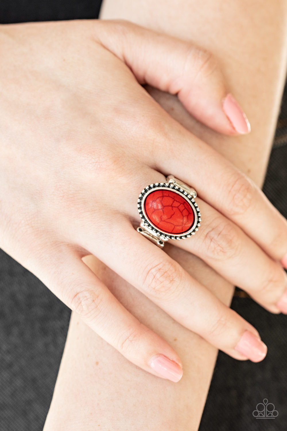 Bountiful Deserts - Red - Paparazzi Ring