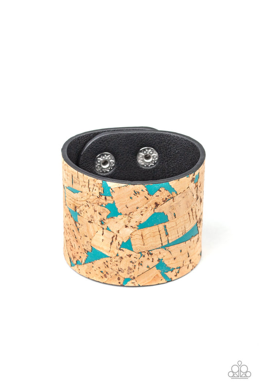 Cork Congo - Blue Snap Bracelet