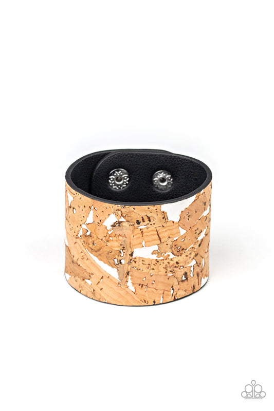 Cork Congo - White Snap Bracelet