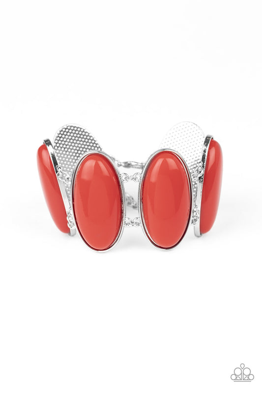 Power Pop - Red Adjustable Clasp Bracelet