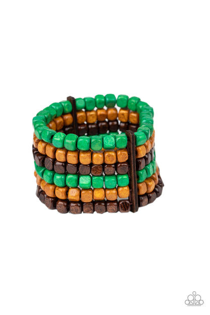 Tropical Tundra - Green - Paparazzi Bracelet