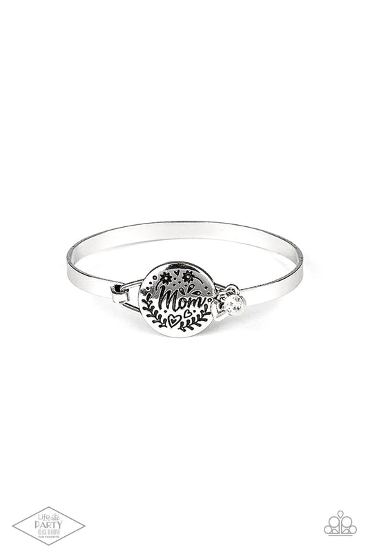 The Mom Life - Silver - Paparazzi Bracelet