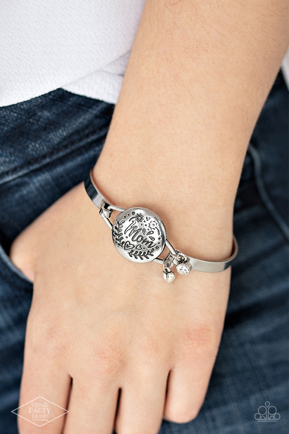 The Mom Life - Silver - Paparazzi Bracelet