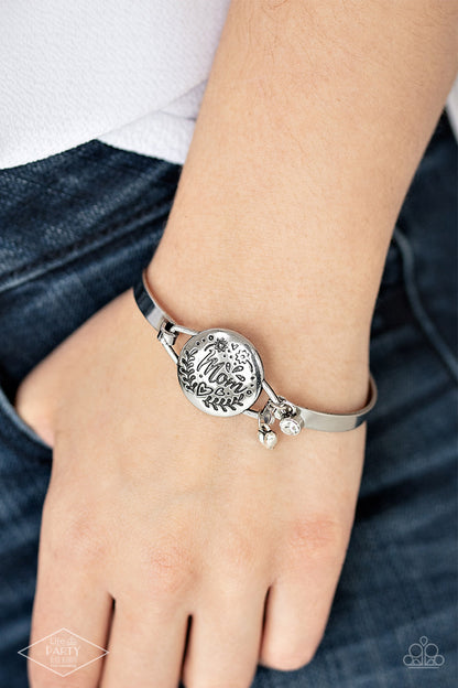 The Mom Life - Silver - Paparazzi Bracelet