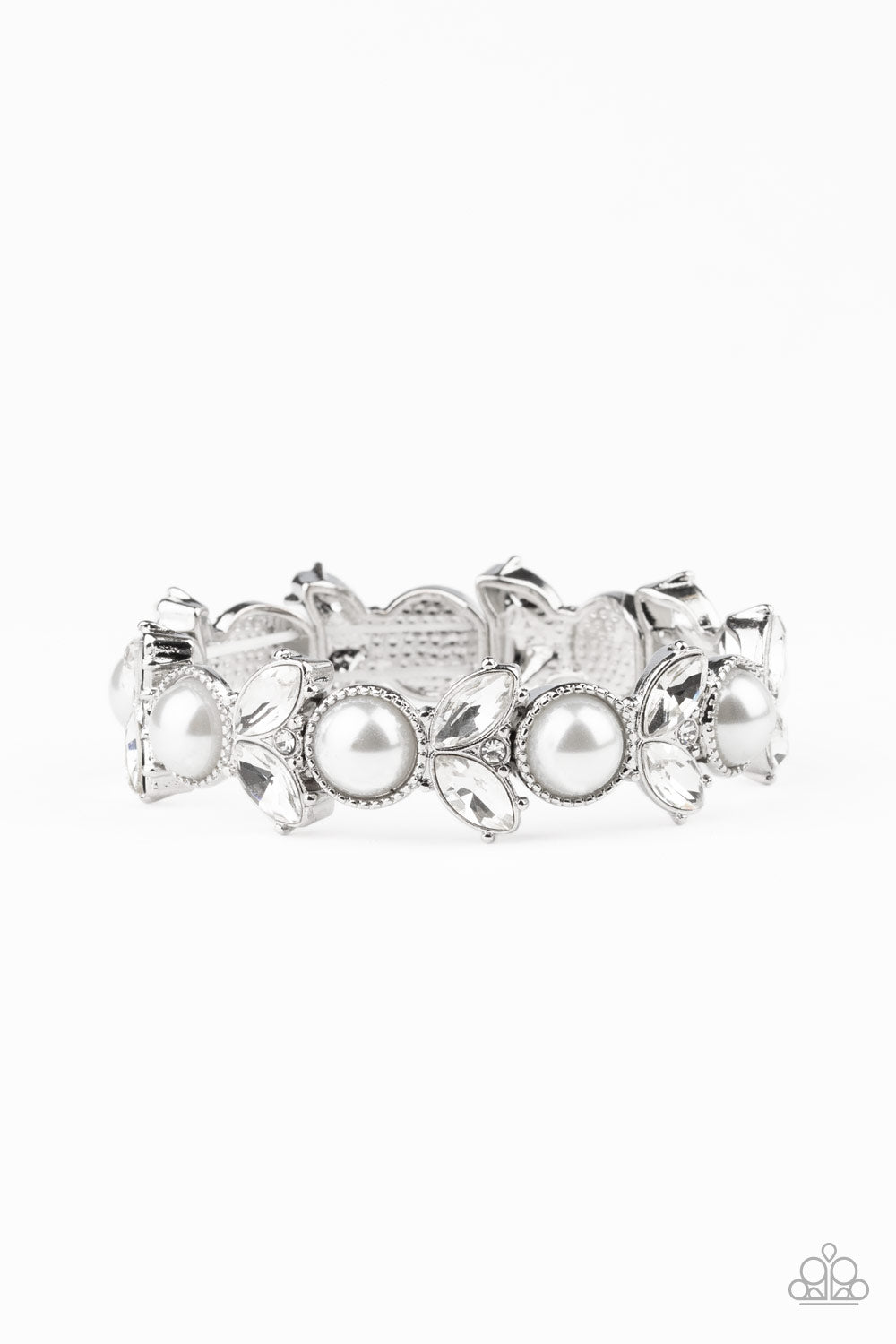 Opulent Oasis - White - Paparazzi Bracelet