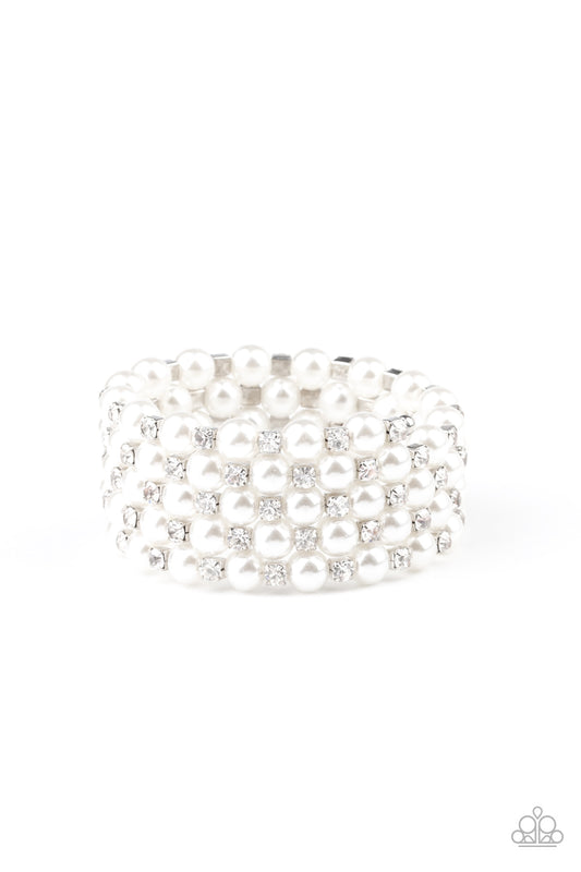 Rich Royal - White - Paparazzi Bracelet