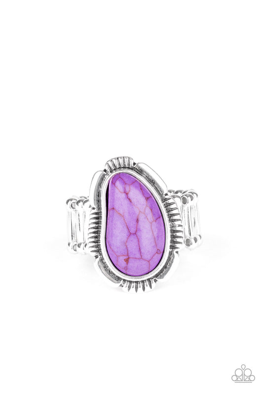 Mineral Mood - Purple - Paparazzi Ring