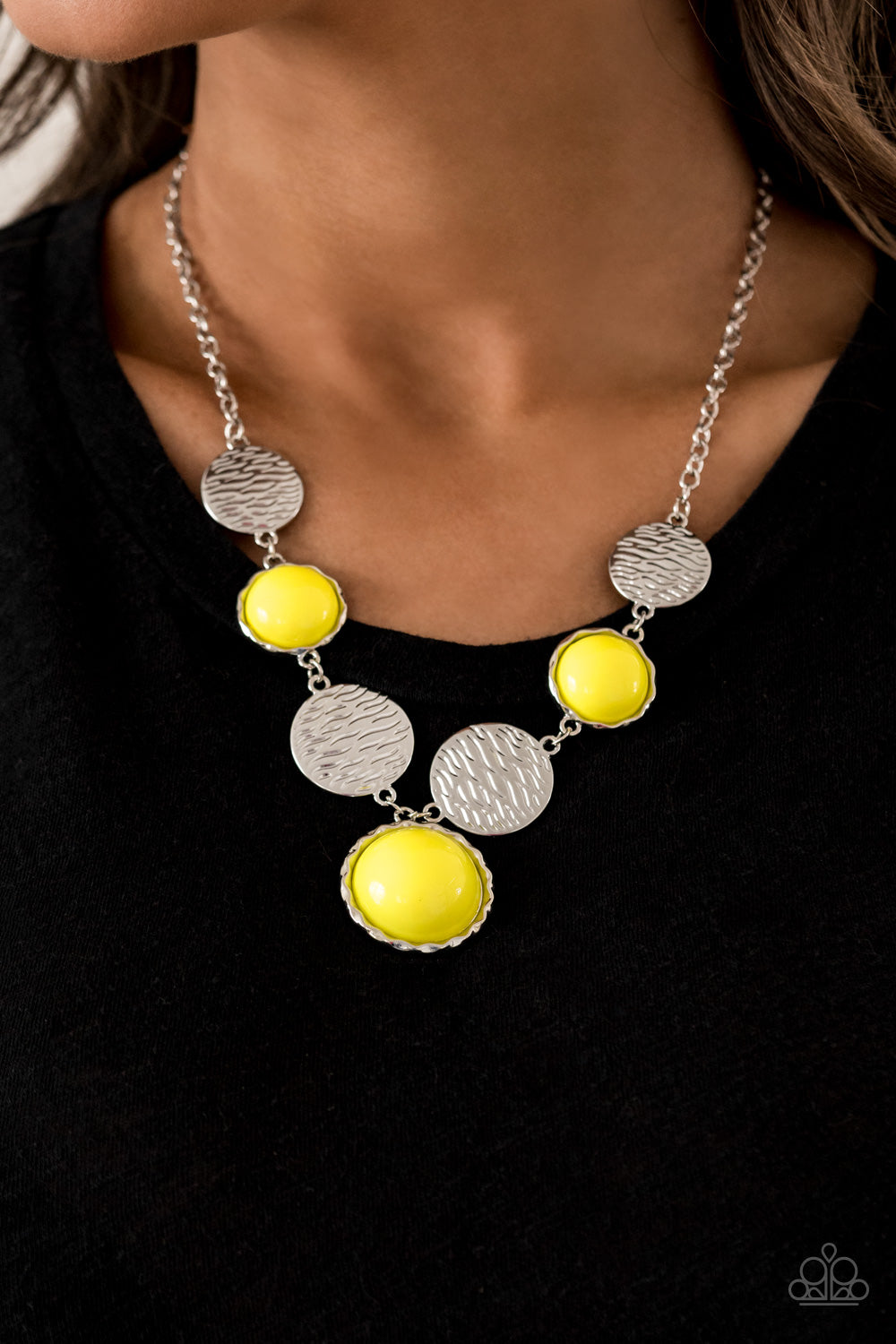 Bohemian Bombshell - Yellow - Paparazzi Necklace