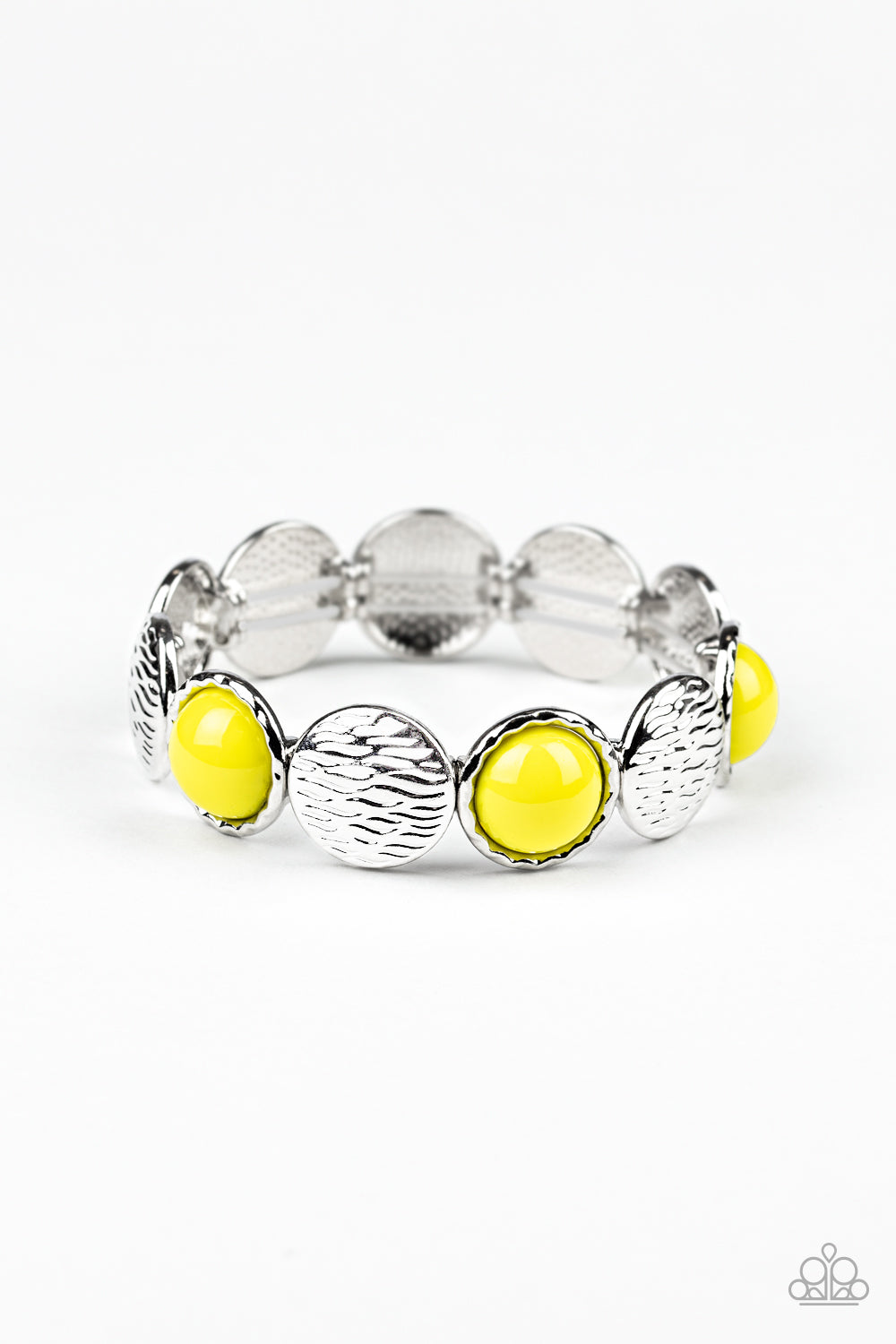 Boardwalk Boho - Yellow Stretch Bracelet