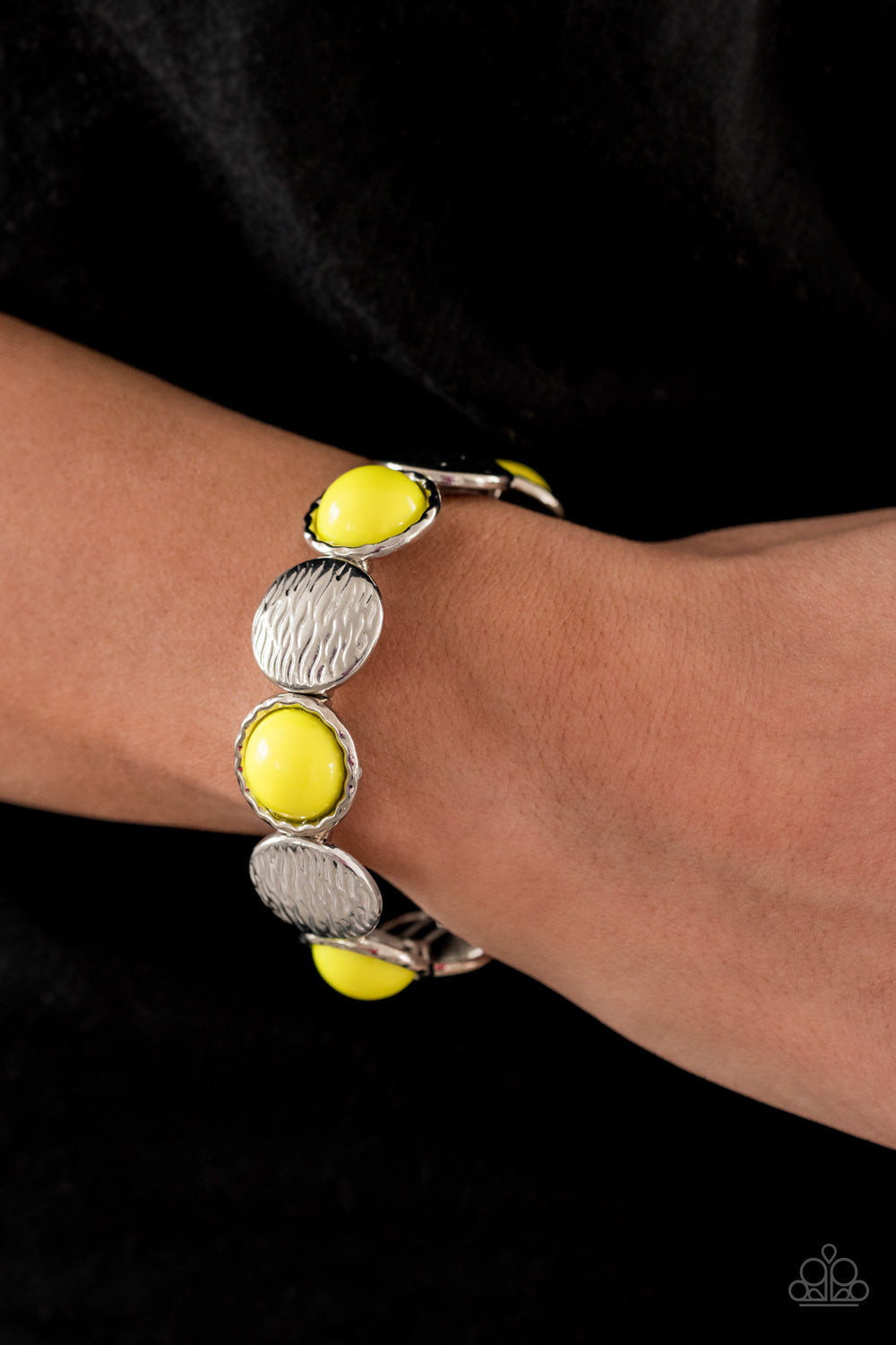 Boardwalk Boho - Yellow Stretch Bracelet