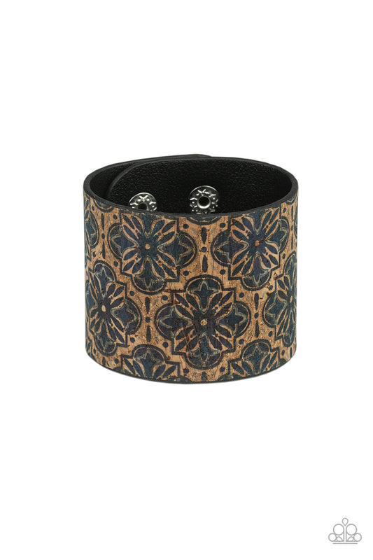 Cork Culture - Blue Snap Bracelet