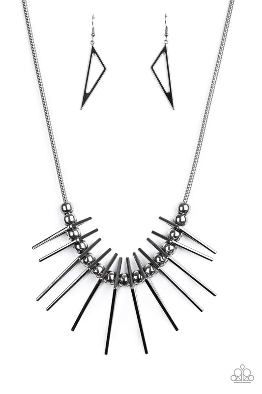 Fully Charged - Black - Paparazzi Necklace