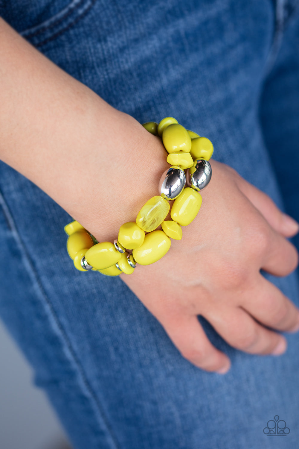 Fruity Flavor - Yellow Stretch Bracelet