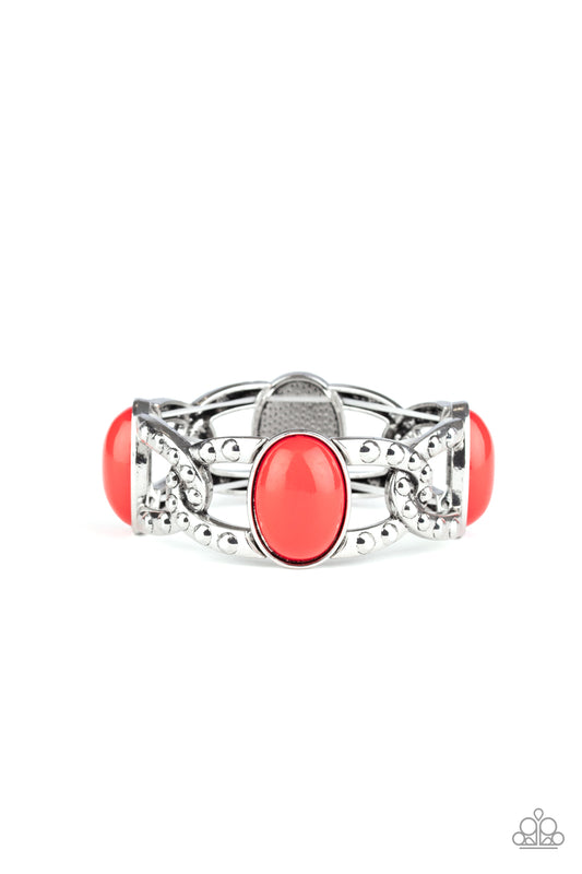 Dreamy Gleam - Red Stretch Bracelet