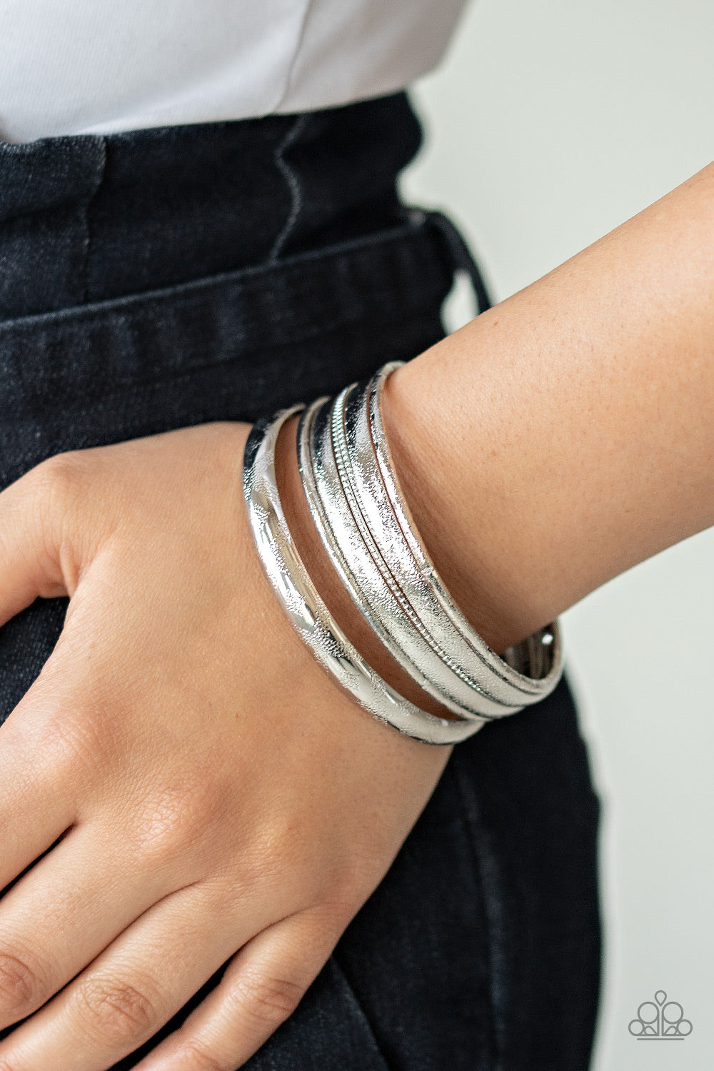 Basic Bauble - Silver - Paparazzi Bracelets