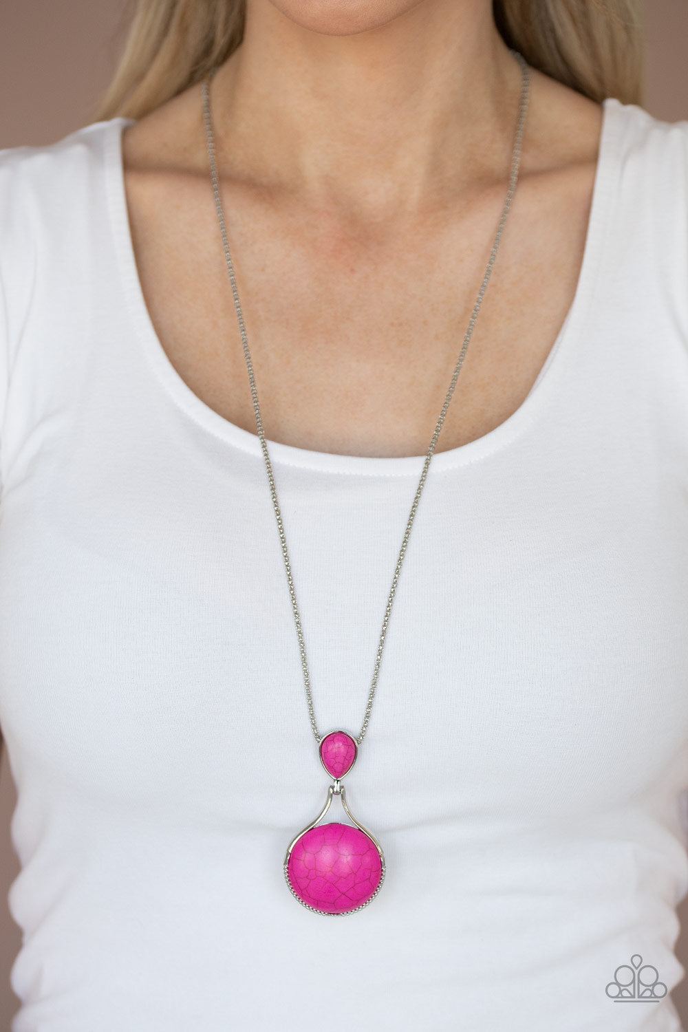 Desert Pools - Pink - Paparazzi Necklace