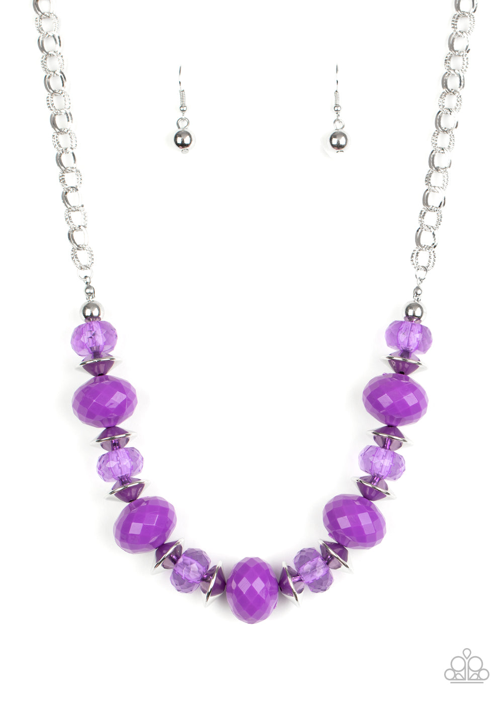 Hollywood Gossip - Purple Necklace