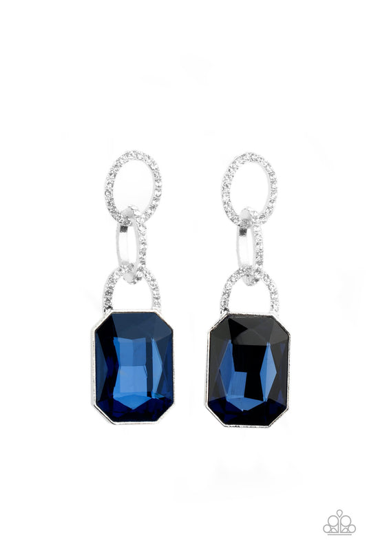 Superstar Status - Blue - Paparazzi Earrings