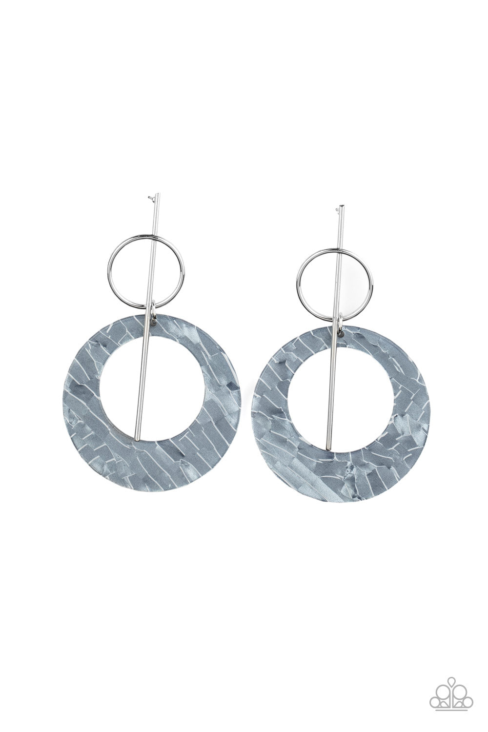 Stellar Stylist - Silver - Paparazzi Earrings