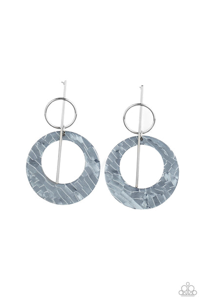 Stellar Stylist - Silver - Paparazzi Earrings