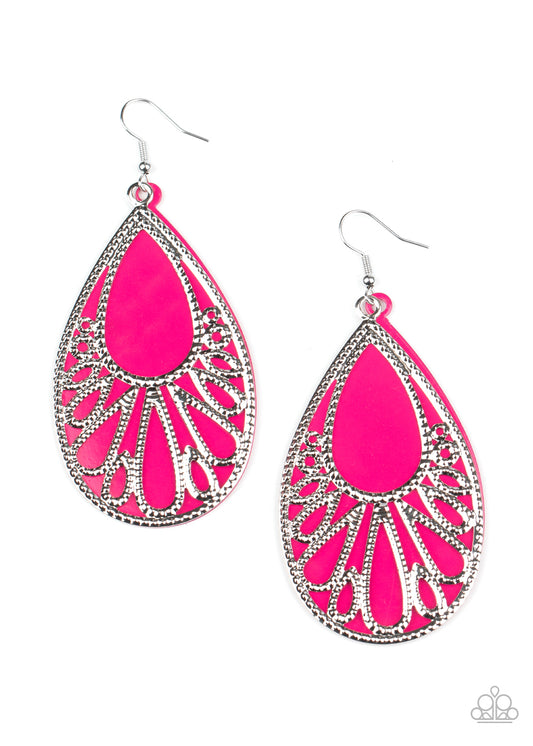 Loud and Proud - Pink - Paparazzi Earrings