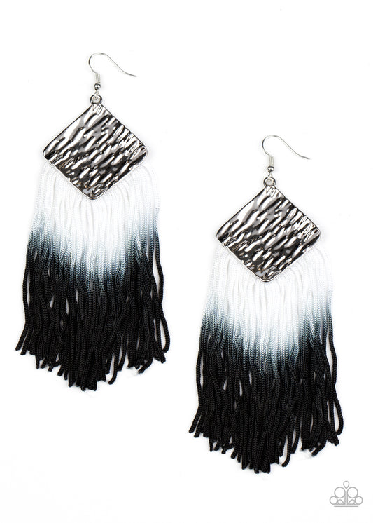 DIP The Scales - Black - Paparazzi Earrings