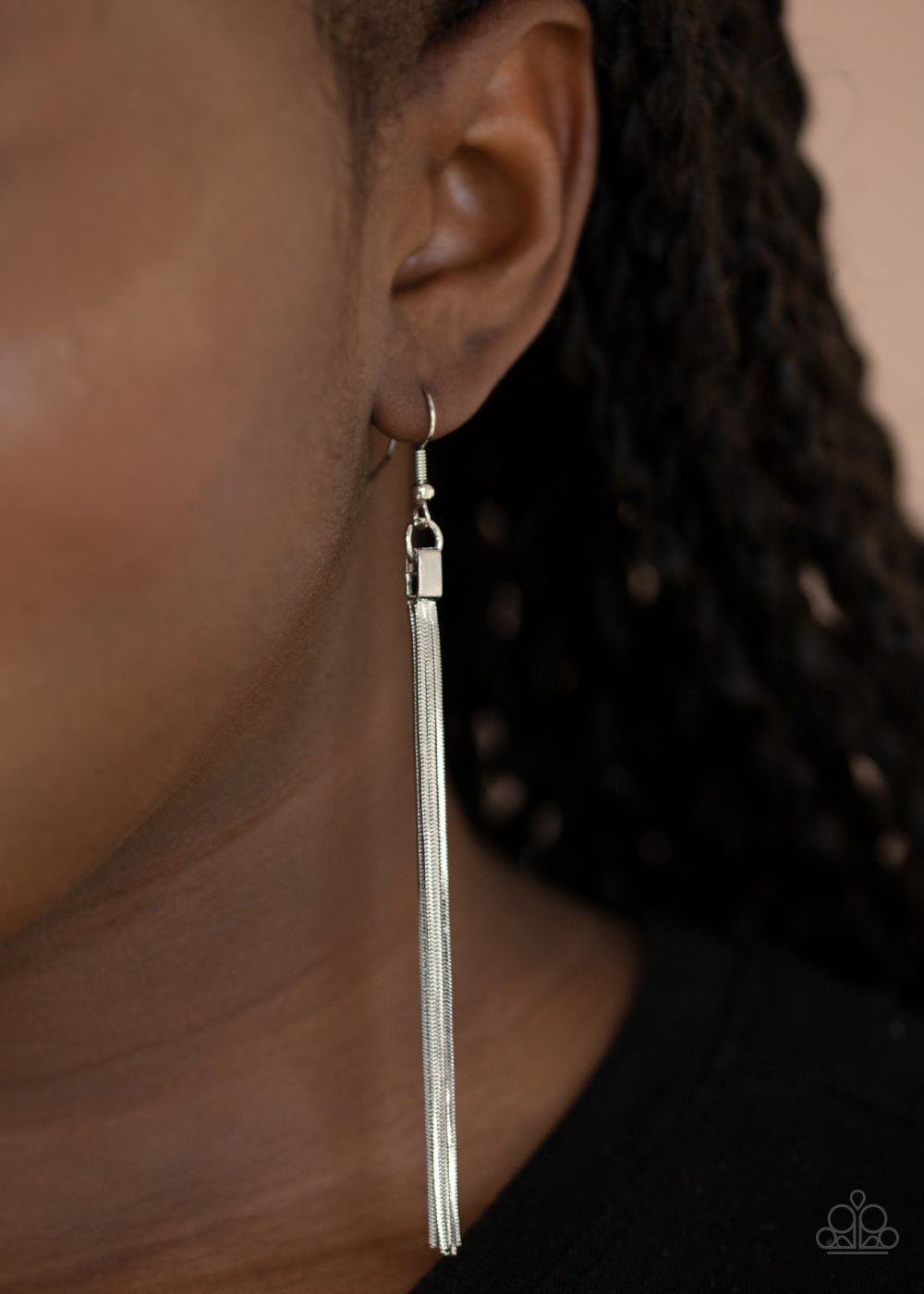 Swing Into Action - Silver - Paparazzi Earrings