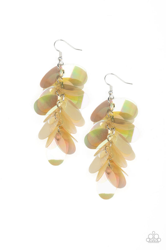 Stellar In Sequins - Multi - Paparazzi Earrings