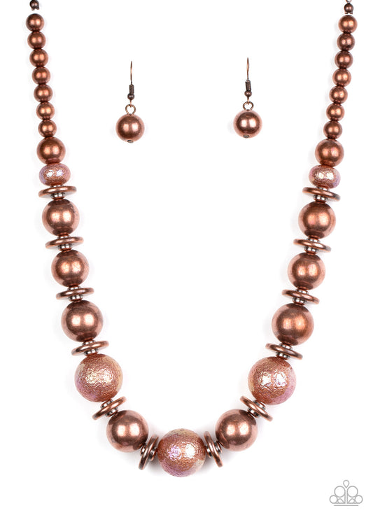 Twinkle Twinkle, I'm The Star - Copper - Paparazzi Necklace