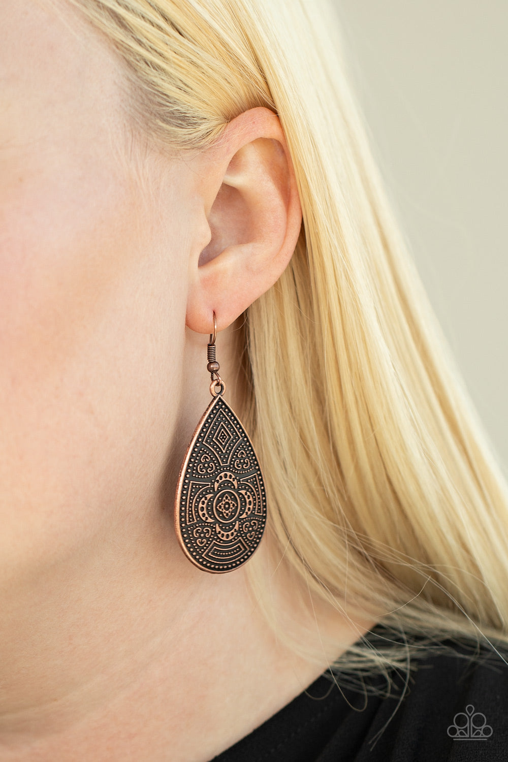 Tribal Takeover - Copper - Paparazzi Earrings